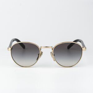 Prada Women Sunglasses Gold Grey Gradient Round PRB52S ZVN02C NEW AUTHENTIC